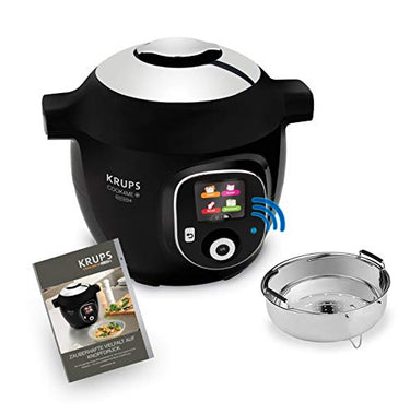 Krups CZ7158 Cook4Me+ Connect Multikocher, 1600, Kunststoff, 4 liters, Schwarz/Grau im Sale